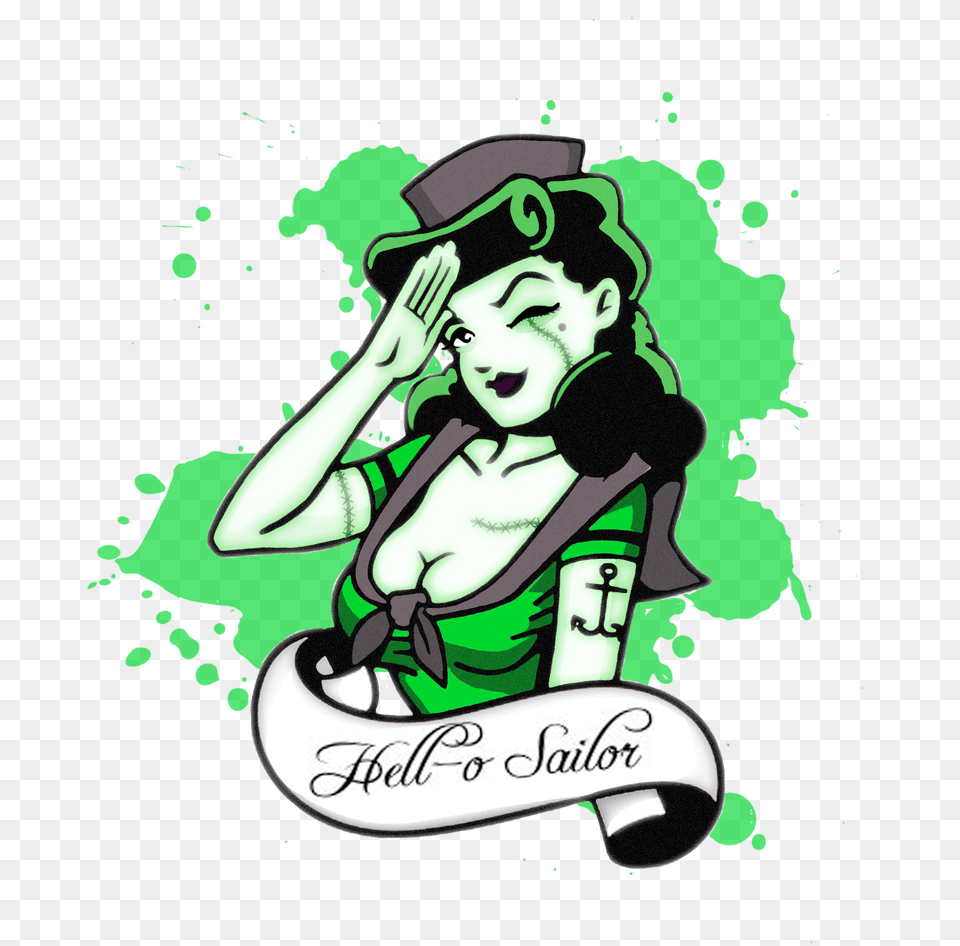 Sailor Clipart Pin Up Hello Sailor Vector, Baby, Person, Face, Head Free Png Download