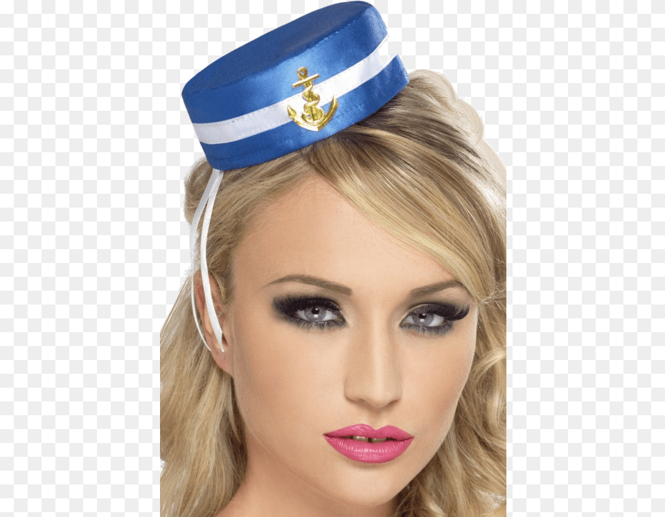 Sailor Girl Hat Pill Box Sailor Hat, Accessories, Adult, Female, Person Png
