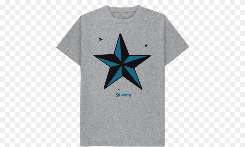 Sailor Jerry Nautical Star 59 North Ltd Isbjorn Tattoo Star Nautical, Clothing, Star Symbol, Symbol, T-shirt Free Png