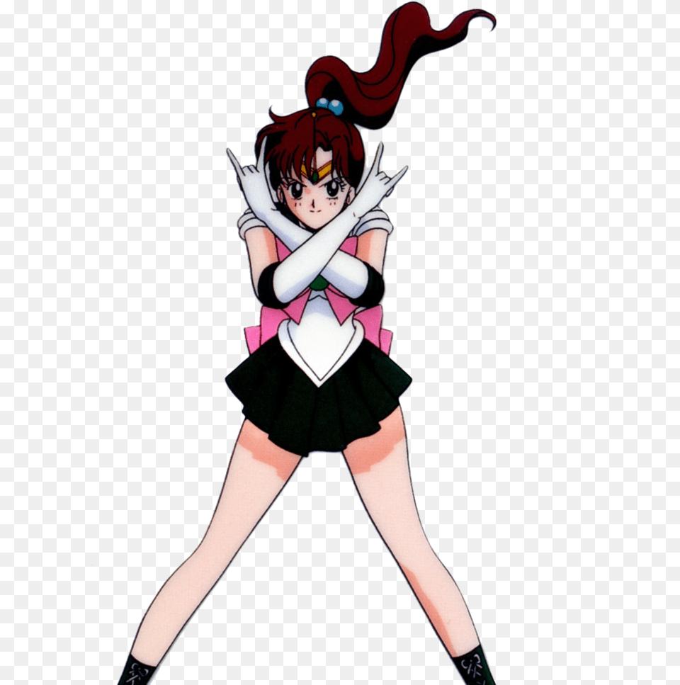 Sailor Jupiter Attack Pose, Book, Comics, Publication, Manga Free Png