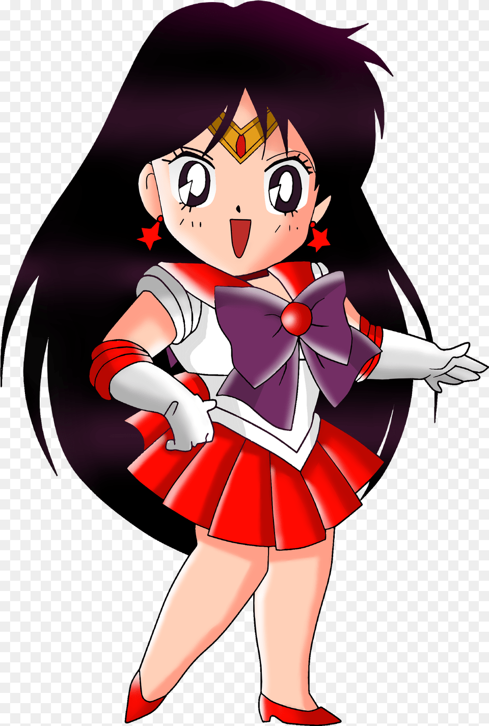 Sailor Mars Chibi Minecraft Anime Sailor Mars Sailors Sailor Moon Mars Chibi, Book, Comics, Publication, Baby Free Transparent Png