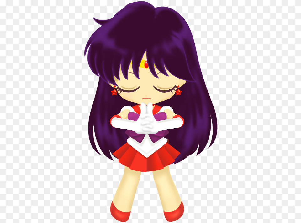 Sailor Mars Hands On Hips, Book, Comics, Publication, Baby Png Image