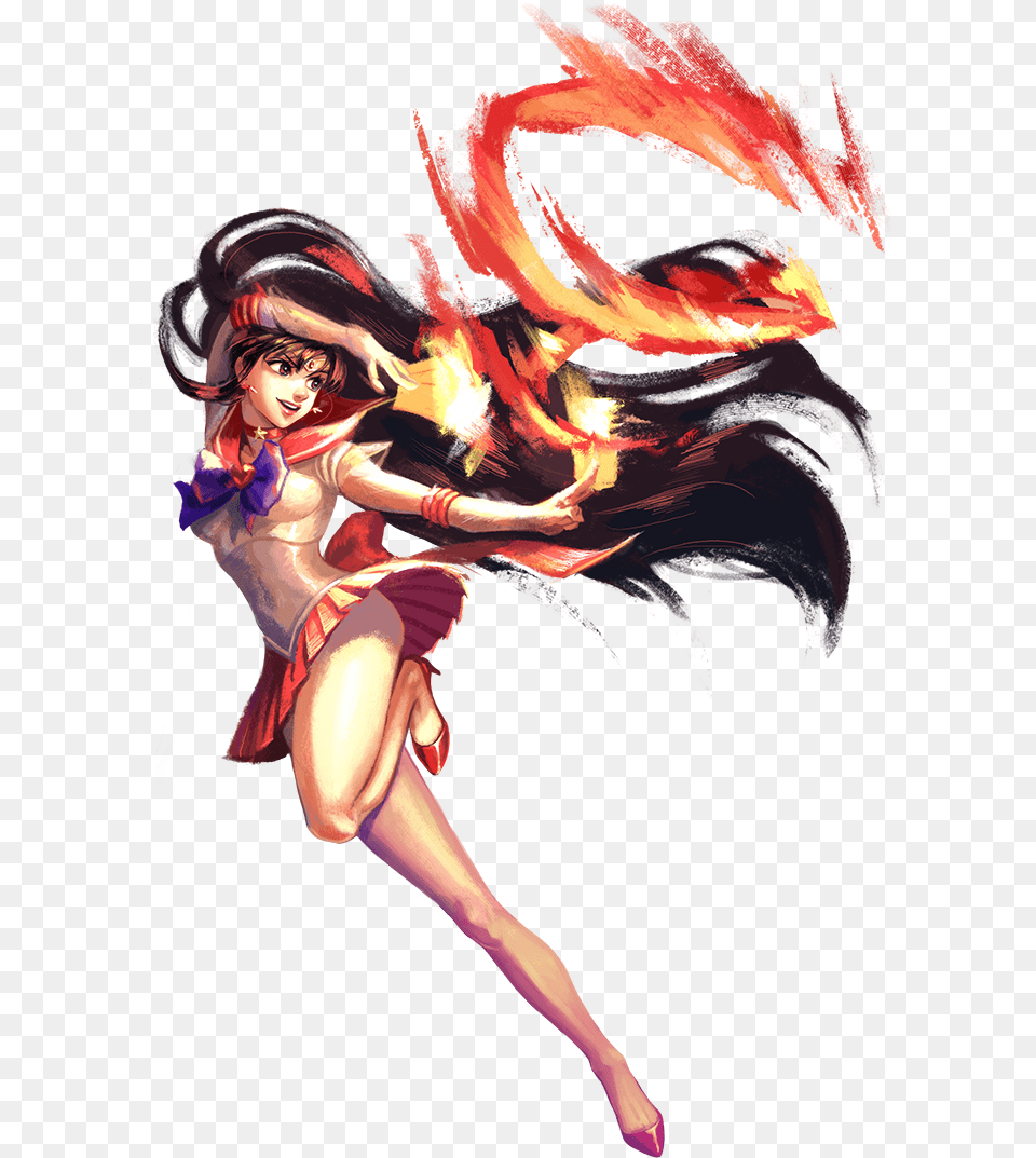 Sailor Mars Runs The Anime Gauntlet Fictional Character, Adult, Publication, Person, Female Free Png Download