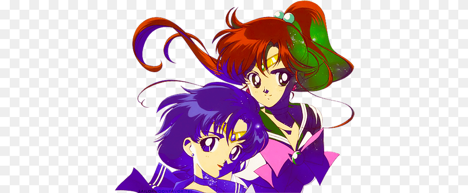 Sailor Mercury And Jupiter Uploaded By Gao Sailor Moon S Laserdisc, Book, Comics, Publication, Adult Png Image
