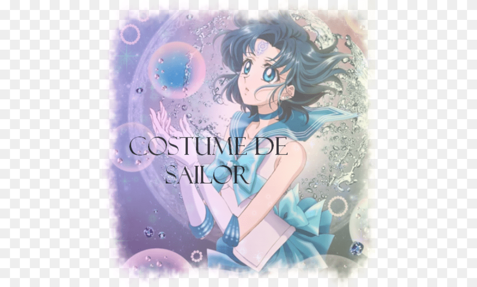 Sailor Mercury Crystal Di Sailor Moon Crystal, Publication, Book, Comics, Adult Free Png Download