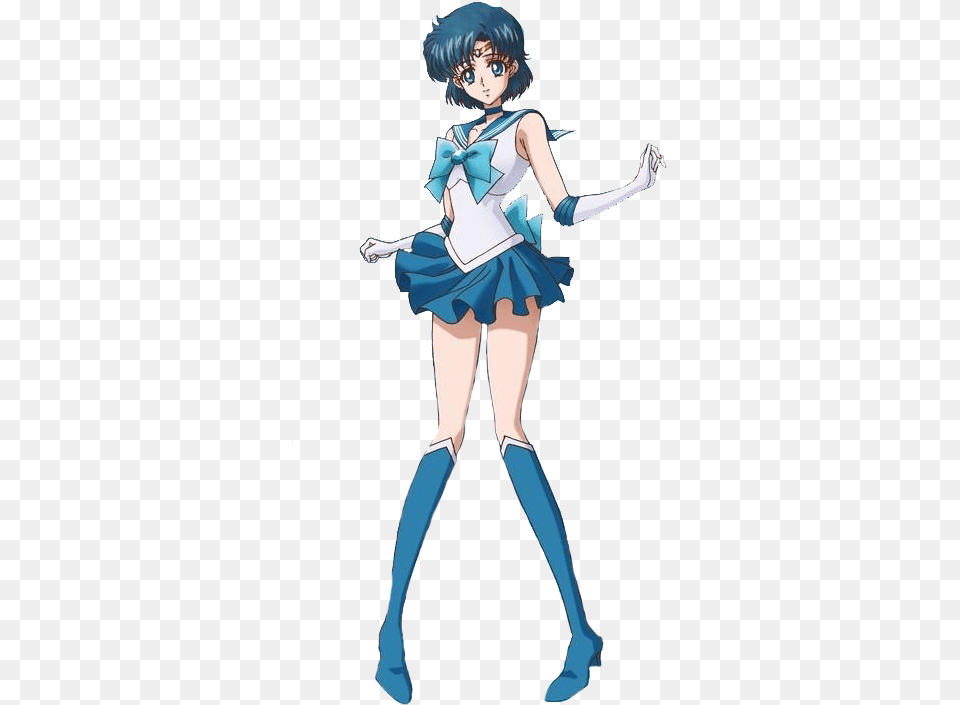 Sailor Mercury Crystal Render By Martinredfield D8k9rh8 Sailor Moon Crystal Sailor Mercury, Book, Clothing, Comics, Costume Free Png