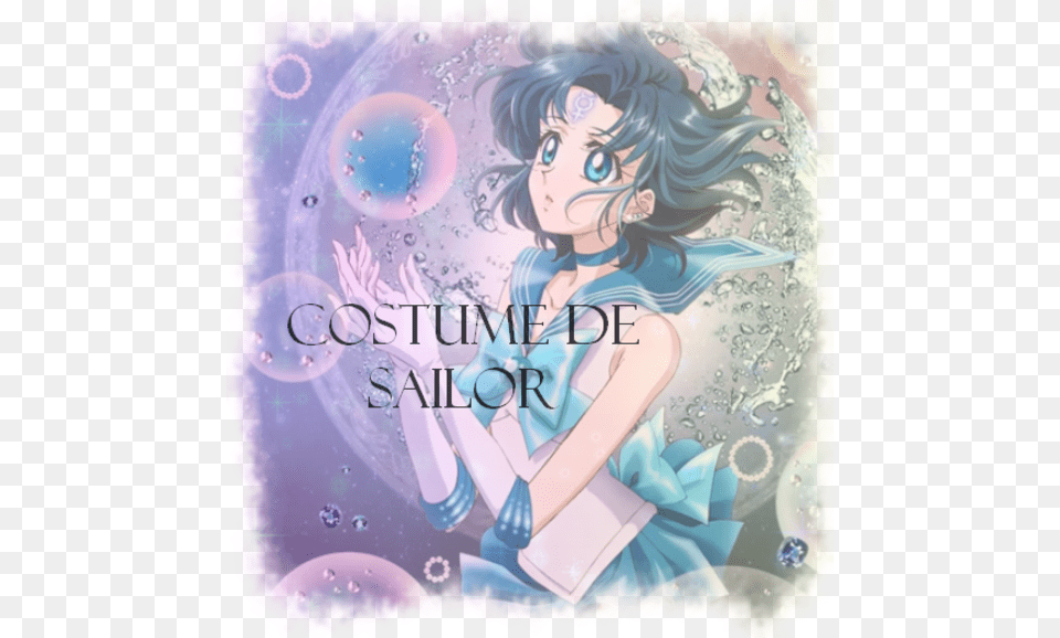 Sailor Mercury Crystal Sailor Moon Crystal Sailor Mercury, Publication, Book, Comics, Adult Png