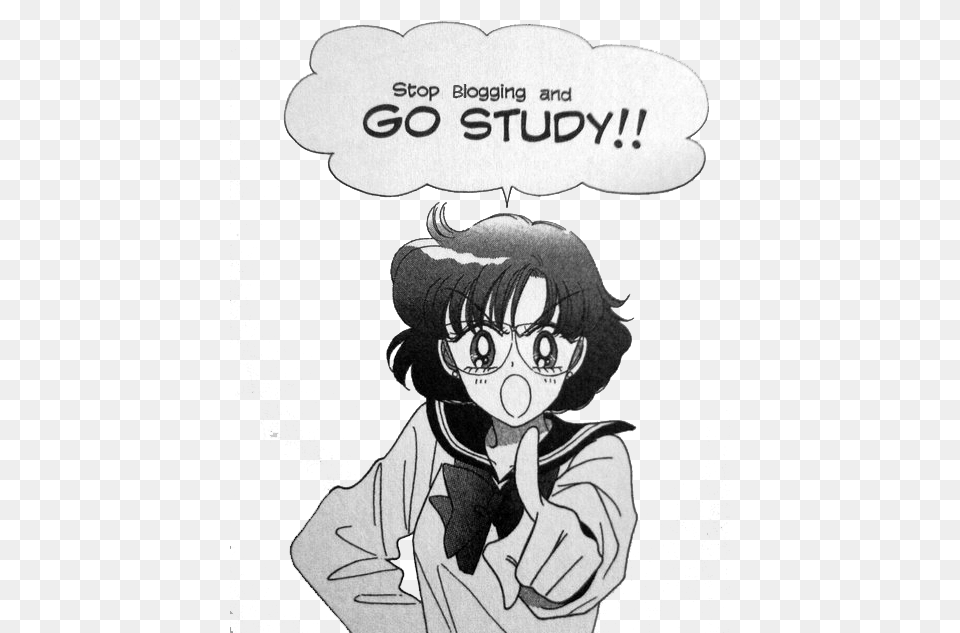 Sailor Mercury Go Study, Book, Comics, Publication, Baby Png