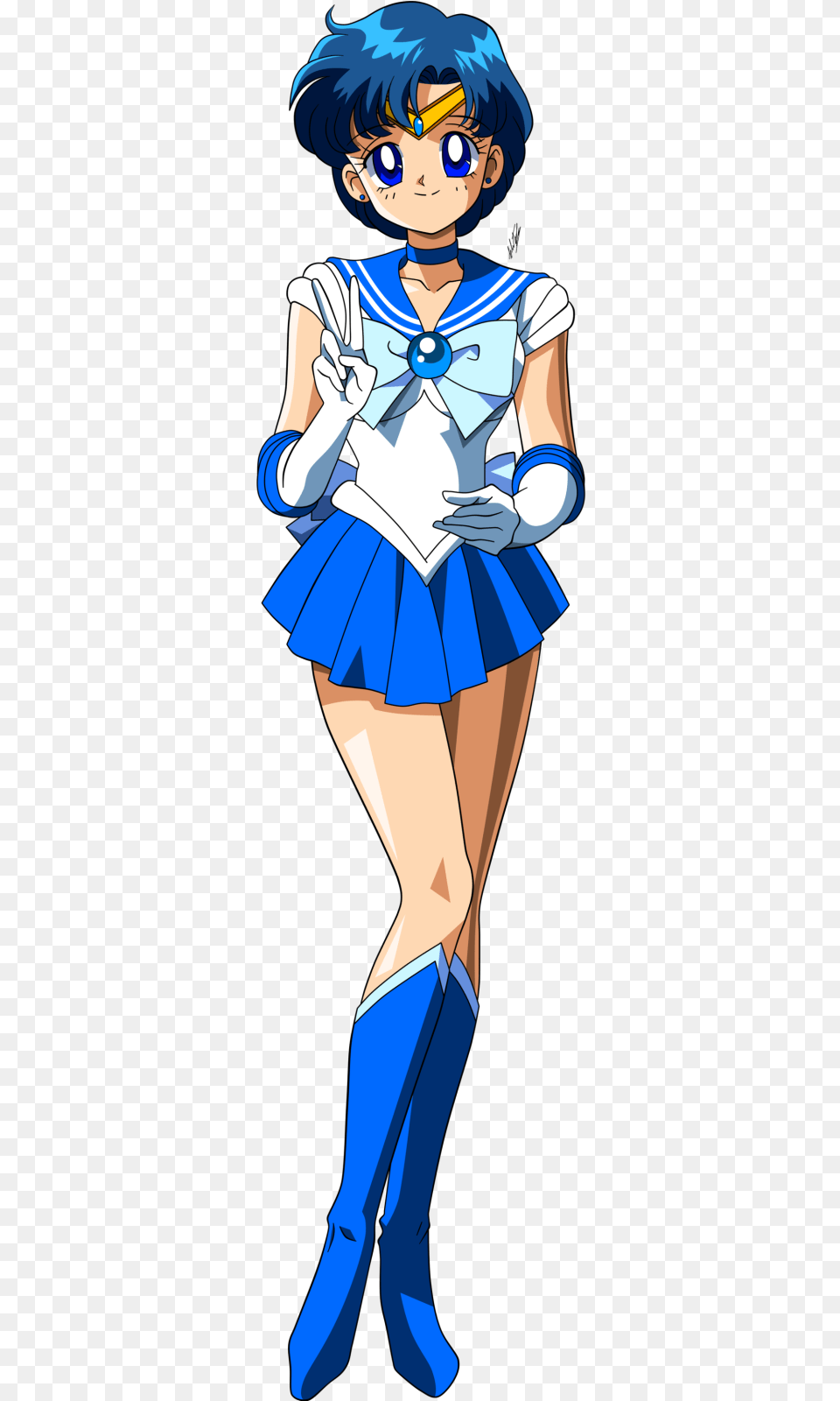 Sailor Mercury Mercury Sailor Moon Characters, Book, Comics, Publication, Person Free Png