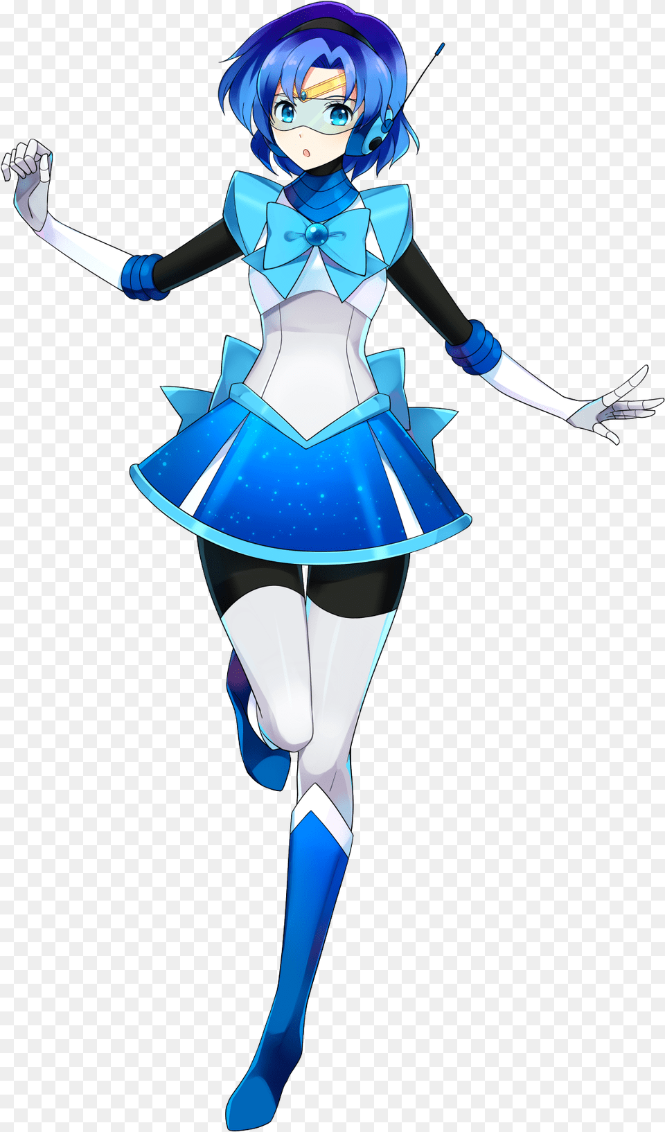 Sailor Mercury Robot Suit By Http Cartoon, Book, Clothing, Comics, Costume Png