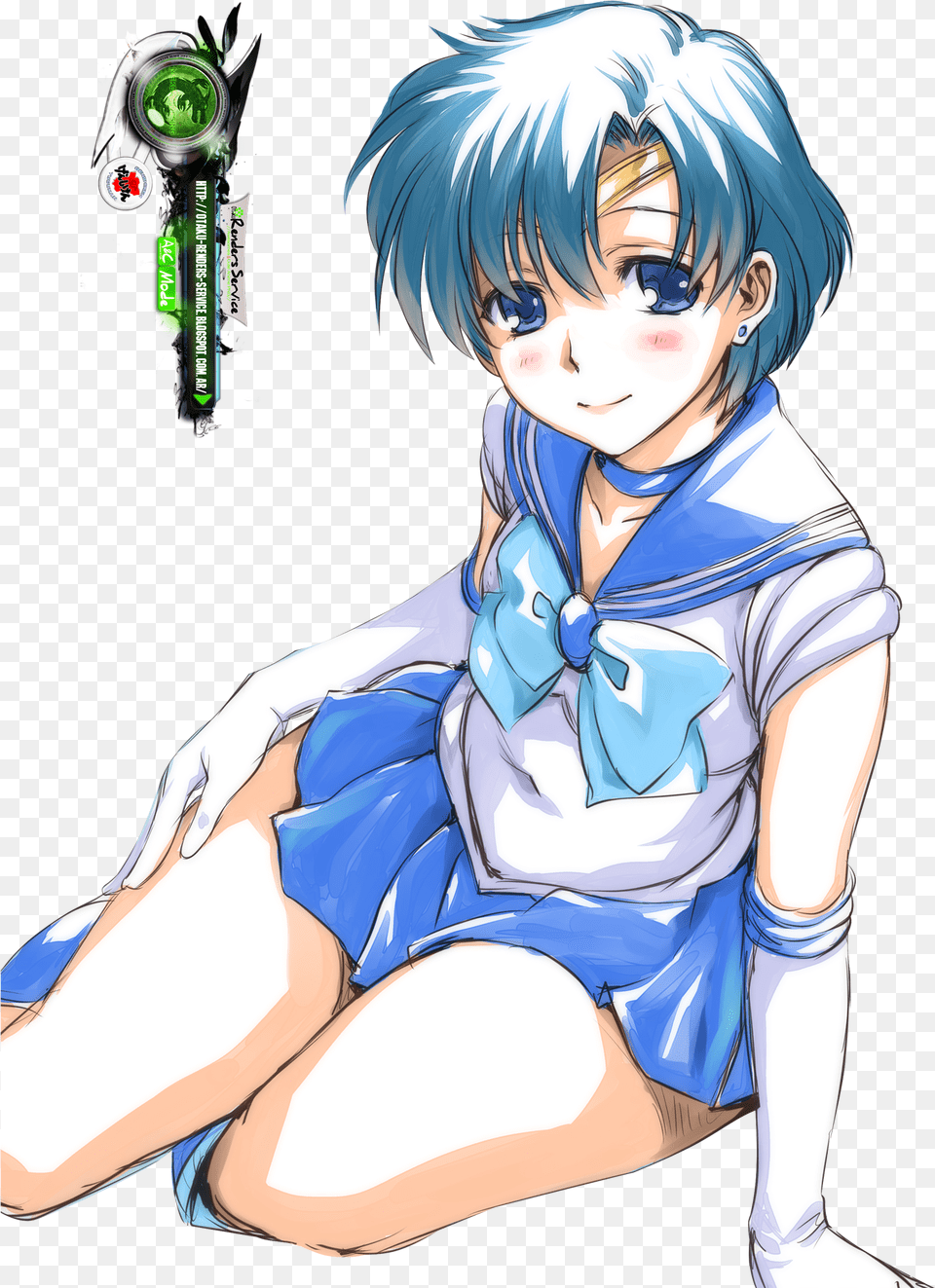 Sailor Mercury Sailor Mercury Renders, Book, Comics, Publication, Adult Free Png Download