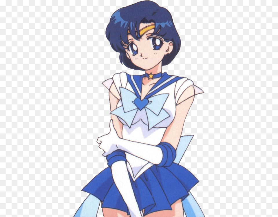 Sailor Mercury Sailor Moon, Book, Comics, Publication, Baby Free Png Download