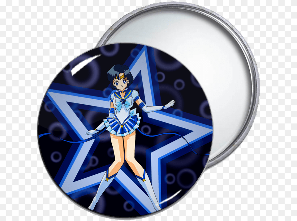 Sailor Mercury Symbol, Book, Comics, Publication, Person Free Png Download