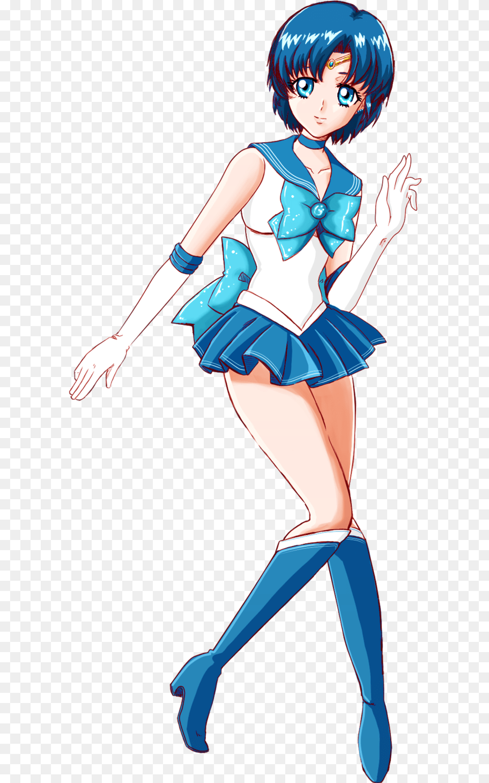 Sailor Mercury Background, Book, Comics, Publication, Adult Free Transparent Png