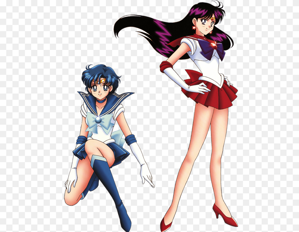 Sailor Mercury Y Sailor Mars, Book, Publication, Comics, Adult Free Png Download