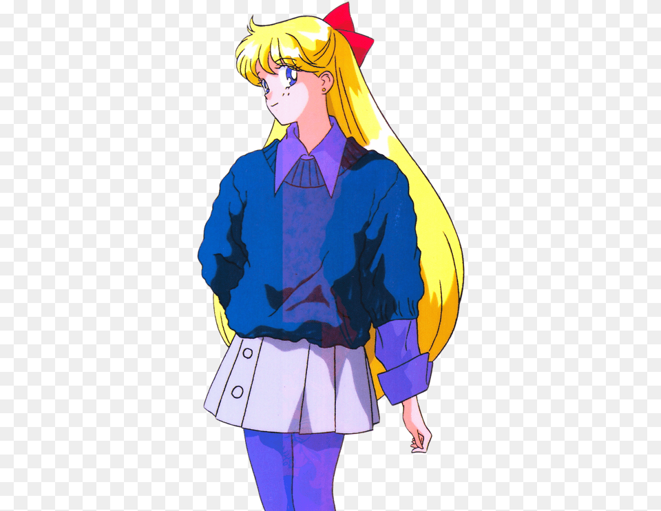 Sailor Moon And Sailor Venus Cartoon, Book, Comics, Publication, Adult Png Image