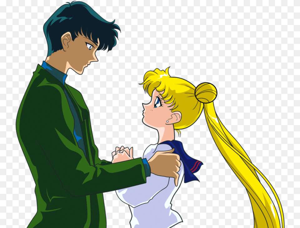 Sailor Moon And Tuxedo Mask Transparent, Adult, Male, Person, Man Free Png