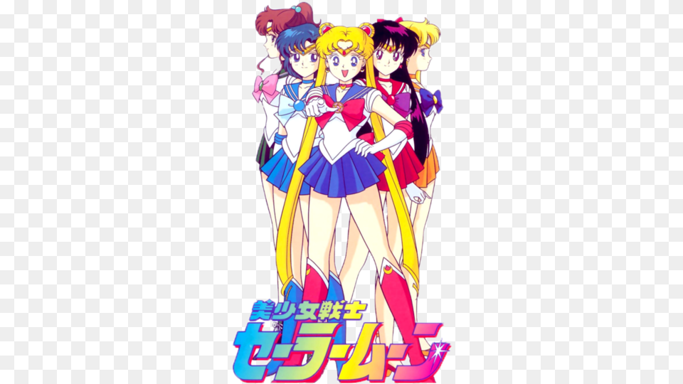 Sailor Moon Anime And Sailor Mars Image, Book, Comics, Publication, Manga Free Png Download