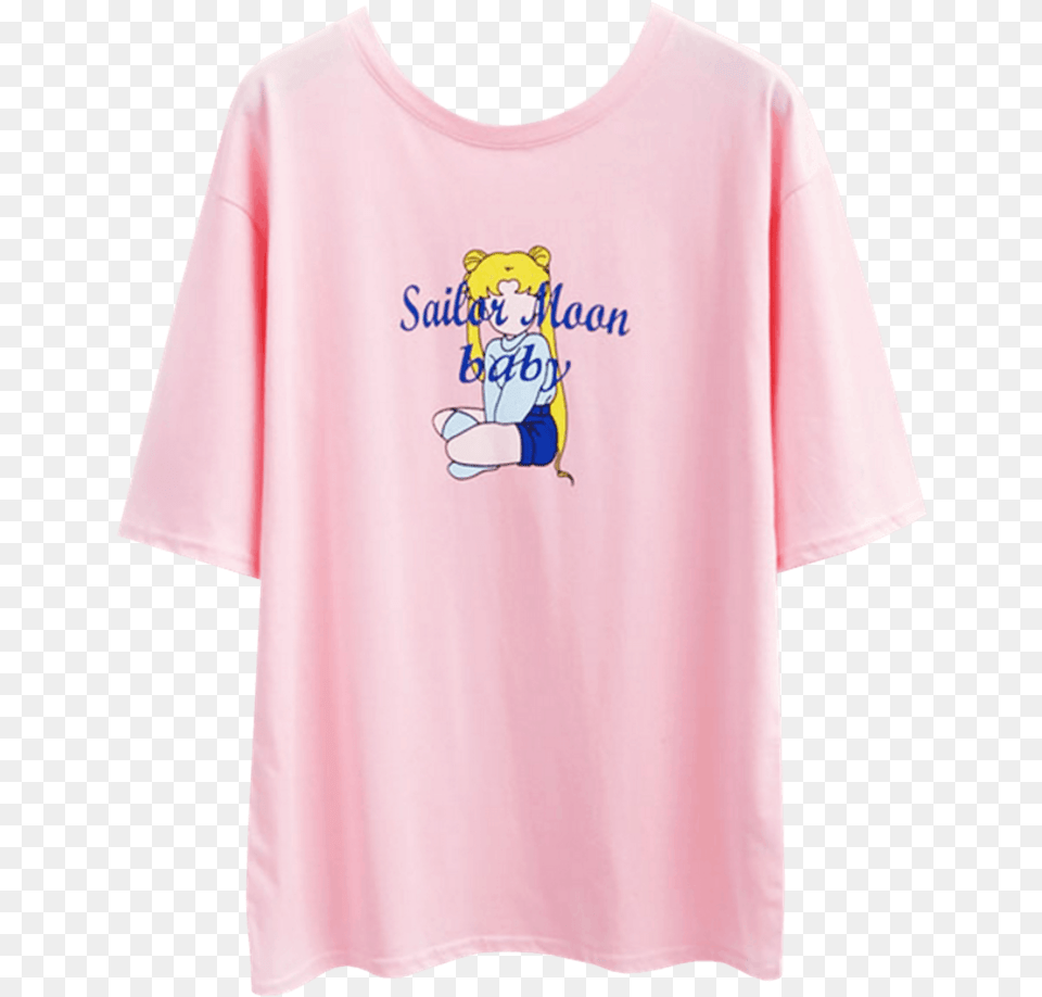 Sailor Moon Baby Oversized T Shirt Sailor Moon Baby Shirt, Clothing, T-shirt, Animal, Bear Free Transparent Png