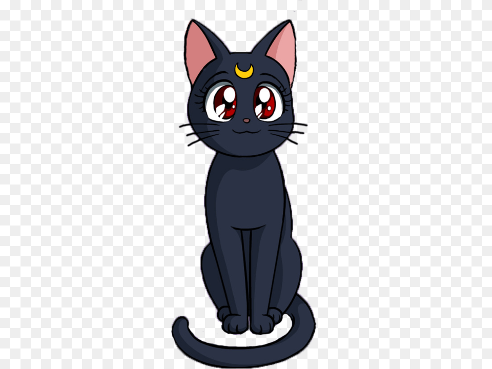 Sailor Moon Cat Cat From Sailor Moon, Animal, Egyptian Cat, Mammal, Pet Free Transparent Png