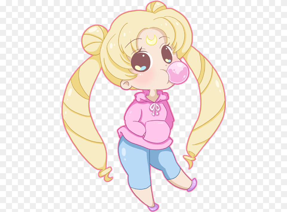 Sailor Moon Clipart Kawaii Chibi Sailor Moon Kawaii Chibi, Baby, Person, Face, Head Free Png Download