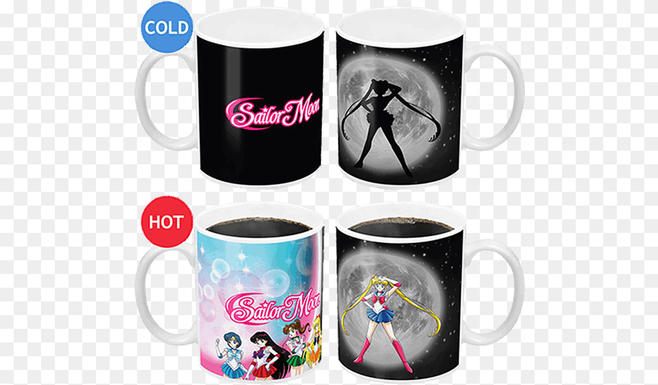 Sailor Moon Color Changing Mug, Cup, Child, Female, Girl Png Image