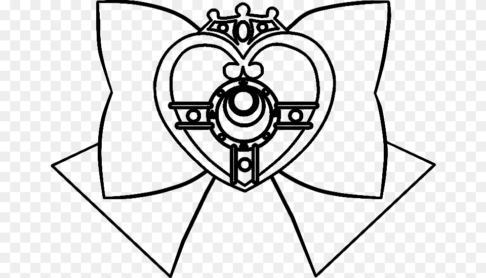Sailor Moon Compact Coloring Pages, Silhouette, Symbol Free Transparent Png