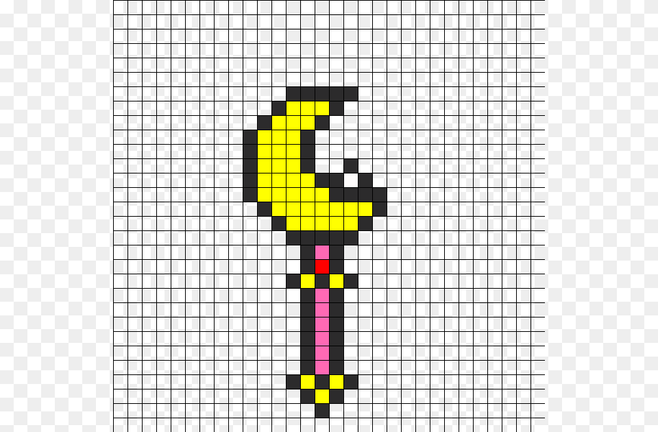 Sailor Moon Crecent Wand Perler Bead Pattern Bead Perler Bead Sailor Moon, Dynamite, Weapon Png Image