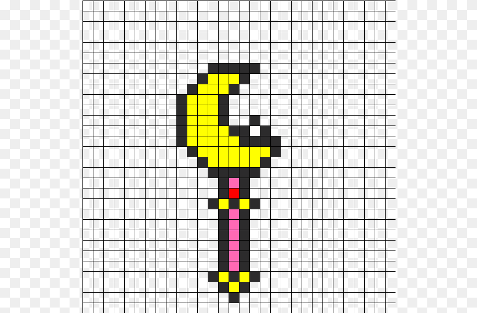 Sailor Moon Crecent Wand Perler Bead Pattern Perler Google Sheets Pixel Art Emoji, Dynamite, Weapon Free Png