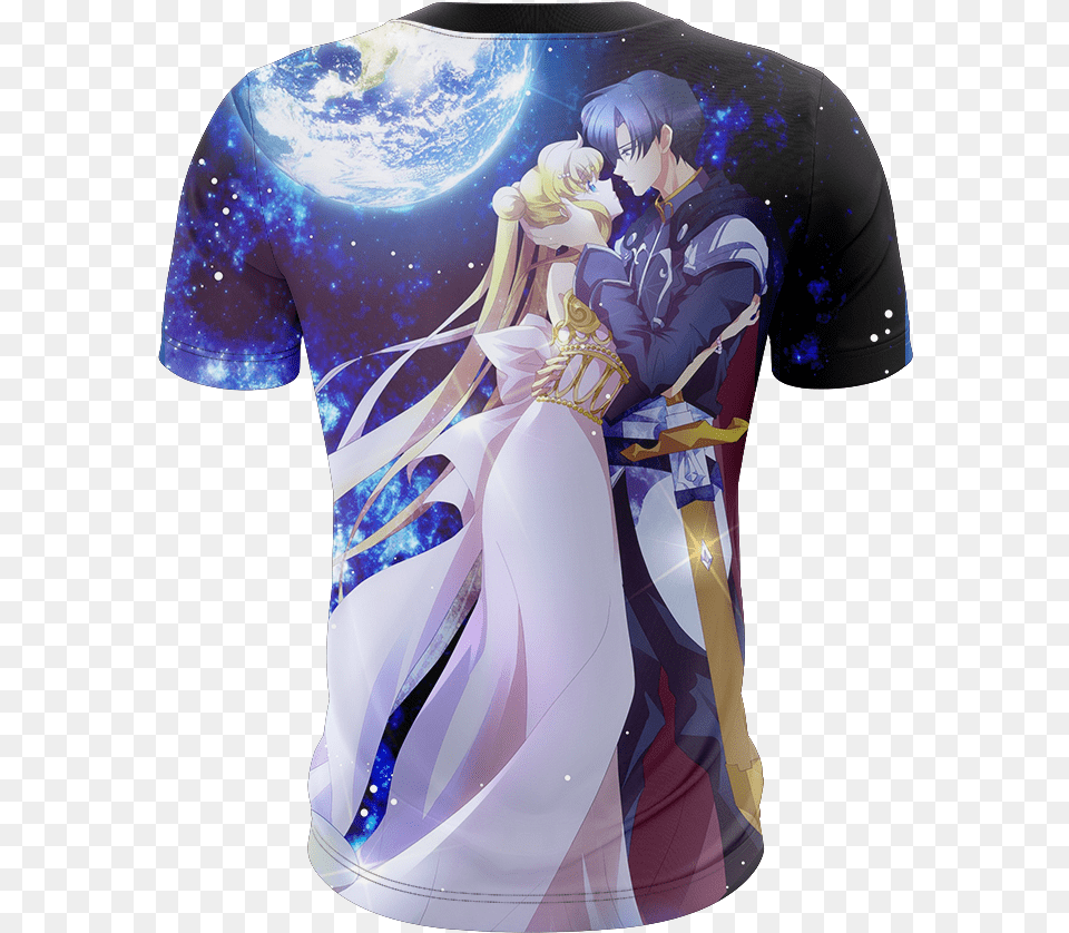 Sailor Moon Crystal And Tuxedo Mask, T-shirt, Clothing, Shirt, Adult Free Png