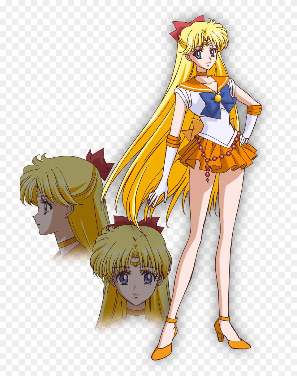 Sailor Moon Crystal Character Designs, Book, Comics, Publication, Manga Free Png