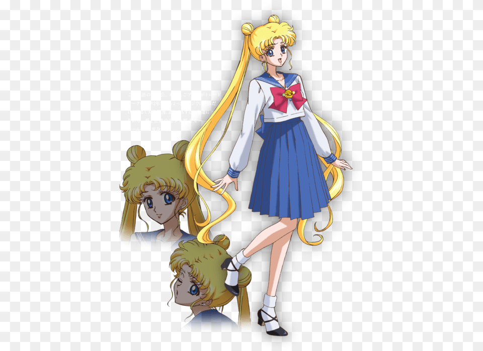 Sailor Moon Crystal Characters, Book, Comics, Manga, Publication Png Image