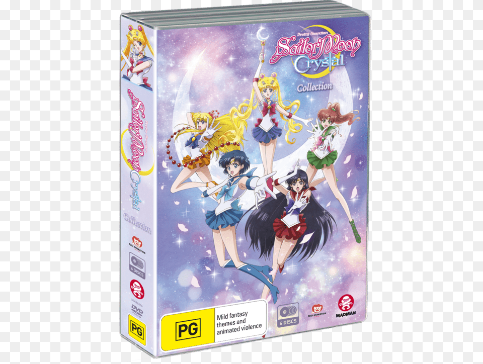 Sailor Moon Crystal Collection, Book, Comics, Publication, Person Free Png Download