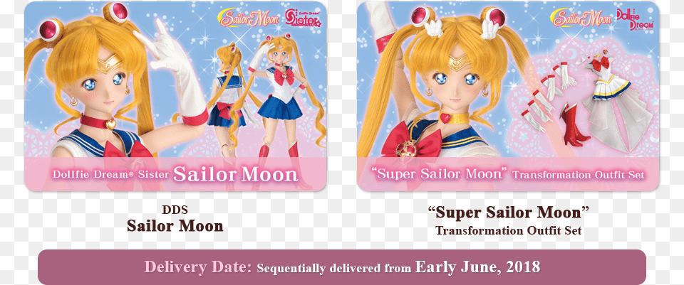 Sailor Moon Debit Card, Book, Publication, Comics, Person Free Png