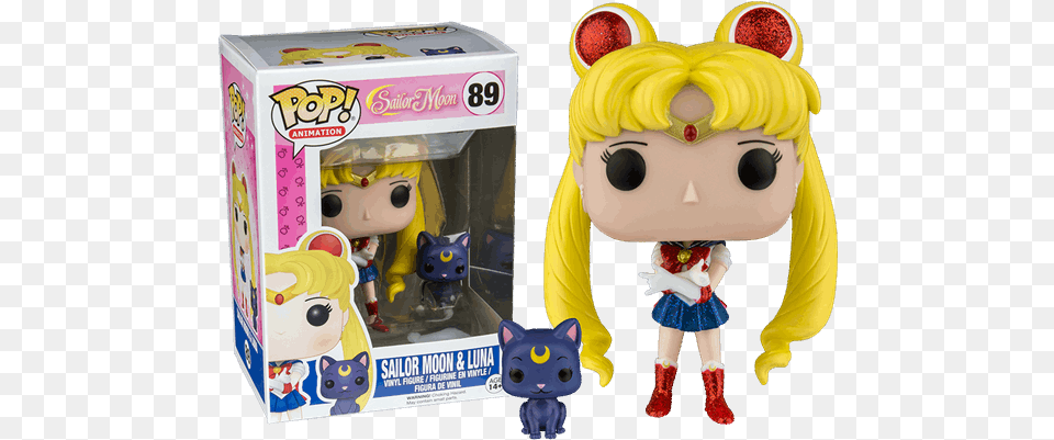 Sailor Moon Glitter Pop Vinyl Figure Funko Pop Animation Sailor Moon Sailor Moon, Plush, Toy, Doll, Teddy Bear Free Png Download
