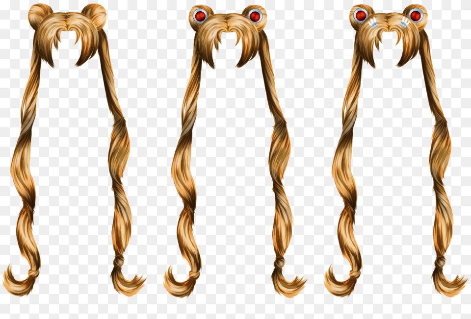 Sailor Moon Hair, Bronze, Adult, Female, Person Free Transparent Png