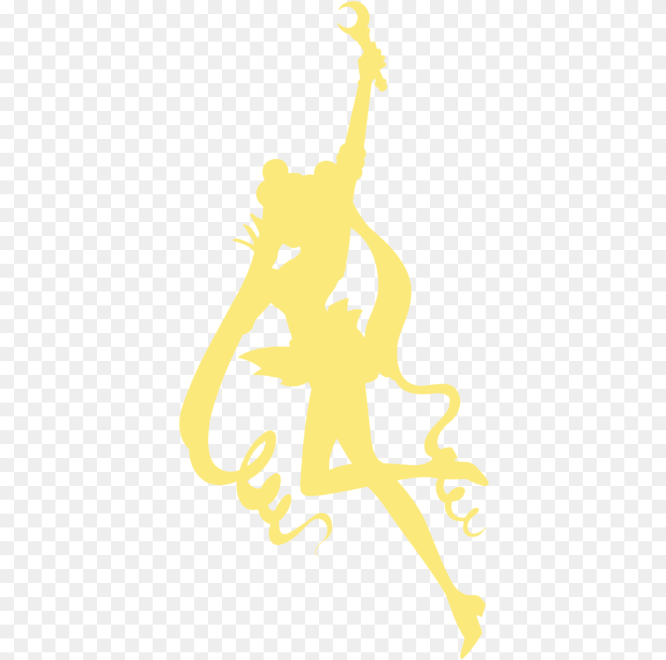 Sailor Moon Illustration, Stencil, Person, Silhouette Png Image
