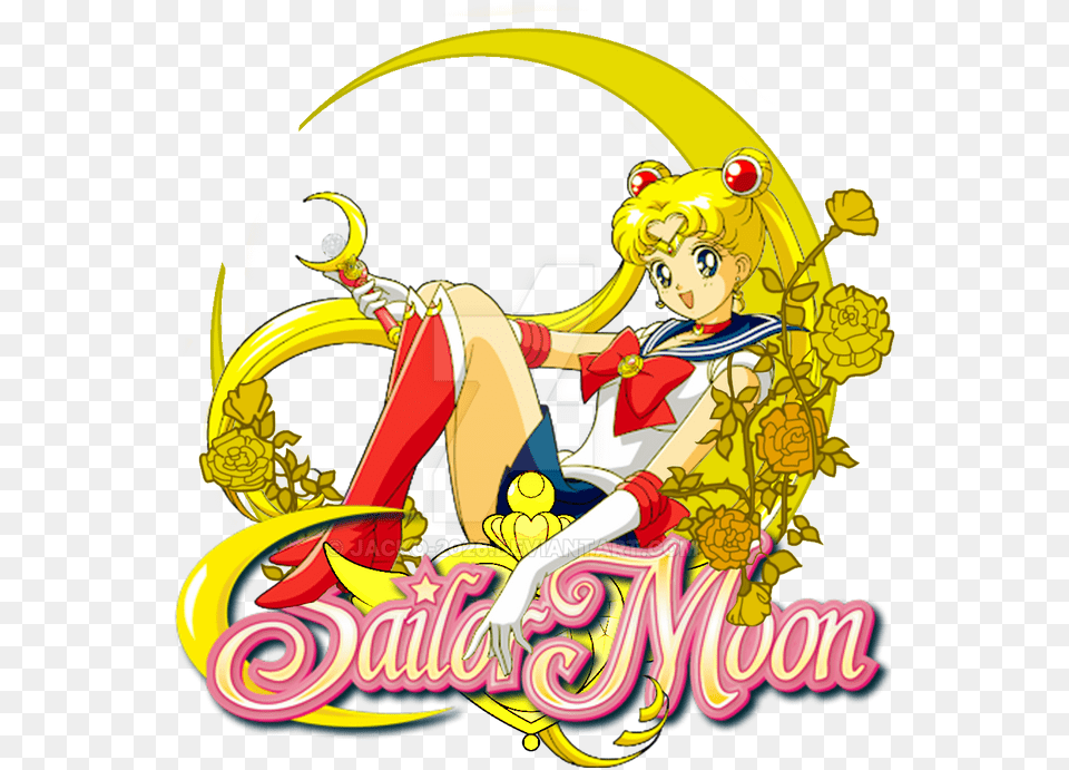 Sailor Moon Logo I Made For A Video Sailormoon Sailor Moon Logo, Art, Book, Comics, Graphics Png Image