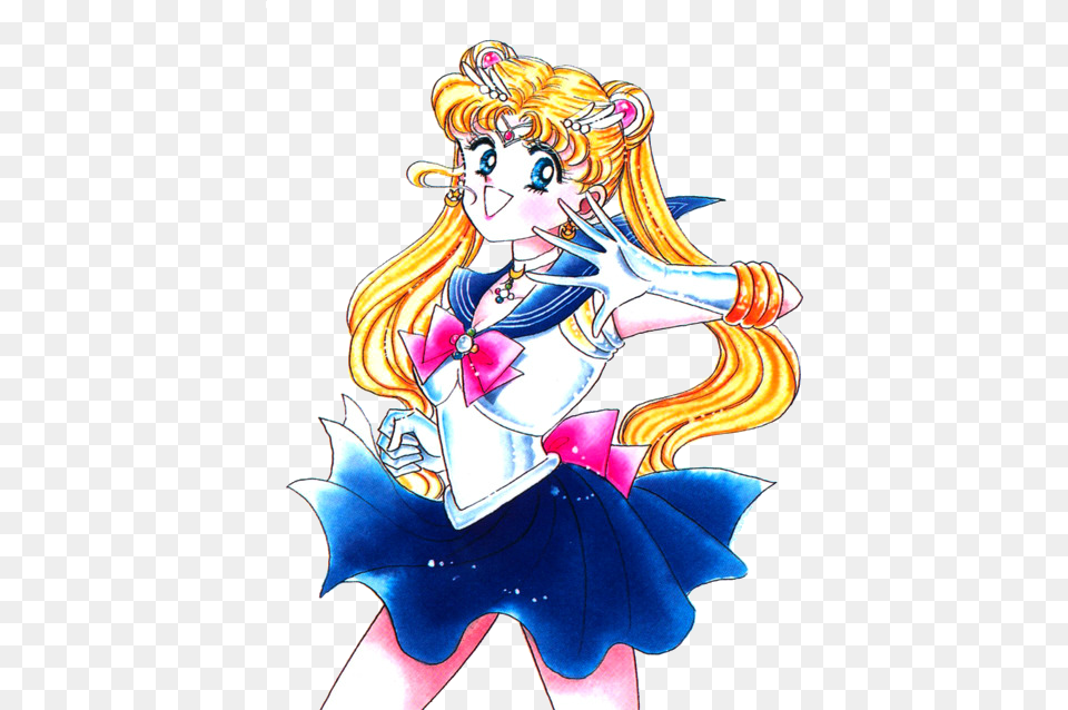 Sailor Moon Manga By Guerreroluna Sailor Moon Manga Design, Book, Comics, Publication, Adult Free Transparent Png