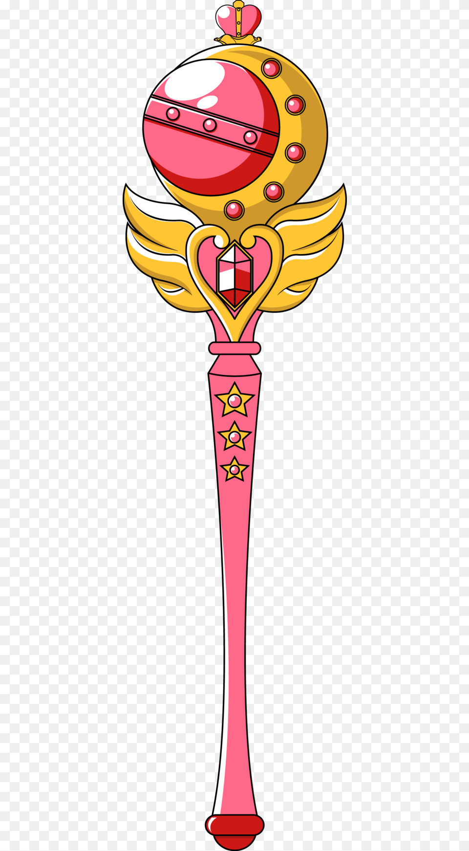 Sailor Moon Moon Stick Sailormoon Wand, Glass, Light Free Png