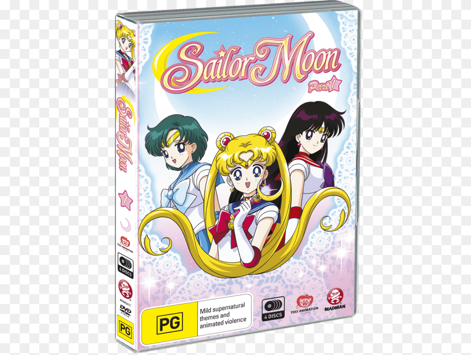 Sailor Moon Part 1 Eps 1 24 Sailor Moon Anime Poster, Book, Comics, Publication, Face Png