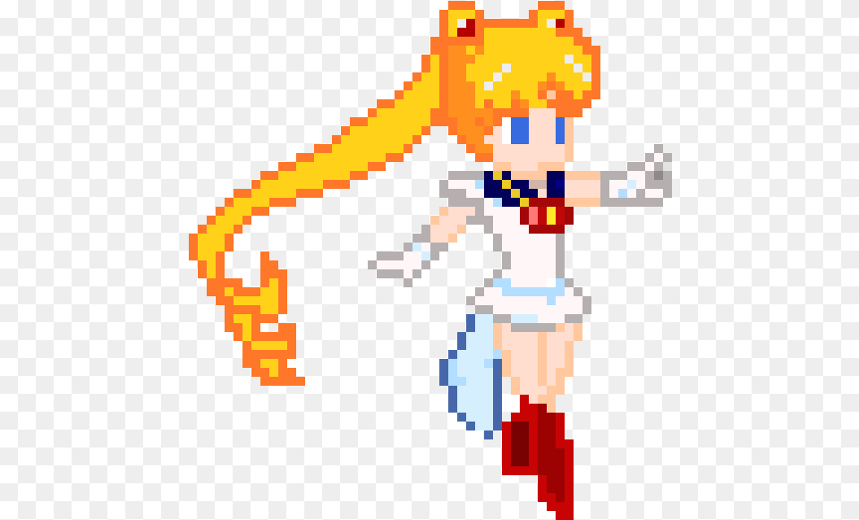 Sailor Moon Pixel Art, Person Free Png
