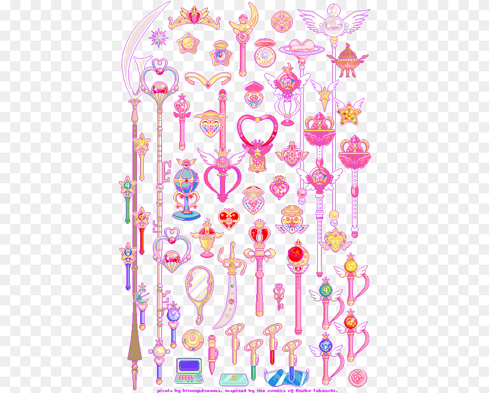 Sailor Moon Pixel Icon Transparent Sailor Moon Pixel Art, Pattern, Chandelier, Lamp Png Image
