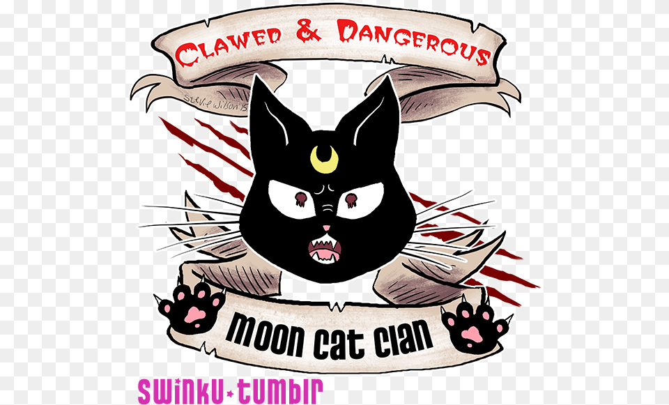 Sailor Moon Punk, Advertisement, Poster, Cat, Animal Free Png
