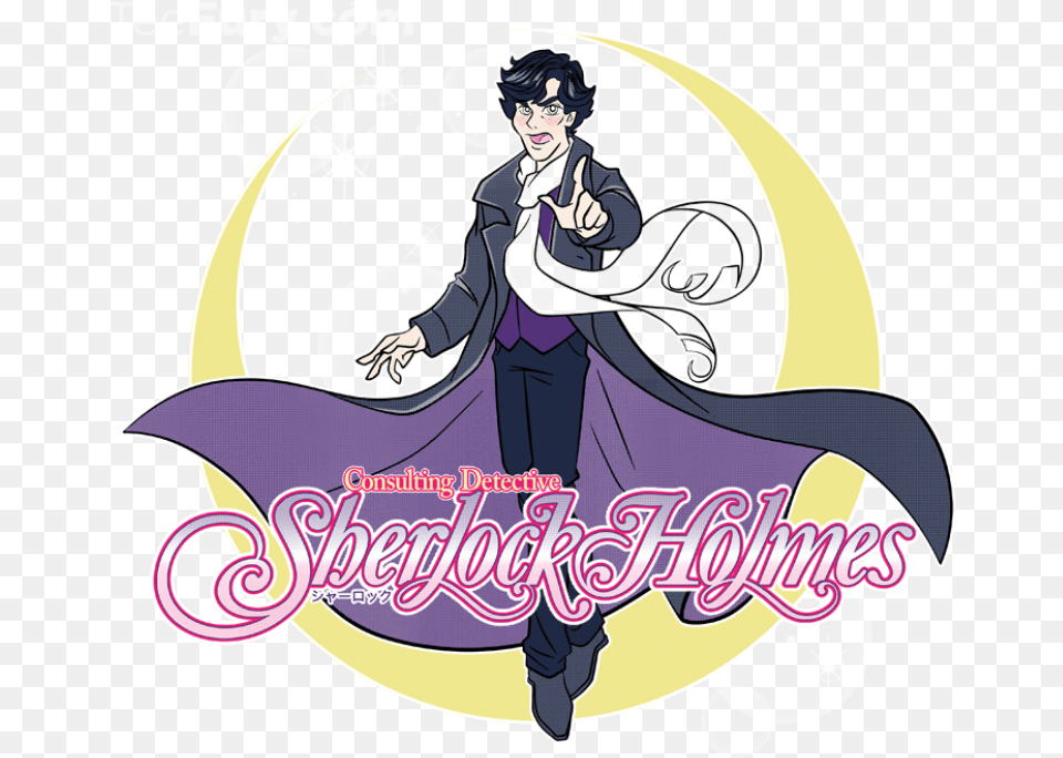 Sailor Moon Sherlock Holmes And Teefury Steven Universe Sailor Moon Au, Publication, Book, Comics, Person Free Png Download