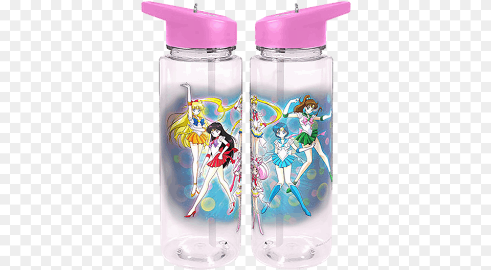 Sailor Moon Water Bottle, Water Bottle, Jar, Person, Cosmetics Png