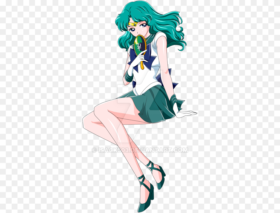 Sailor Neptune Michiru Kaioh Sailor Neptune Sailor Moon, Book, Comics, Publication, Adult Free Png