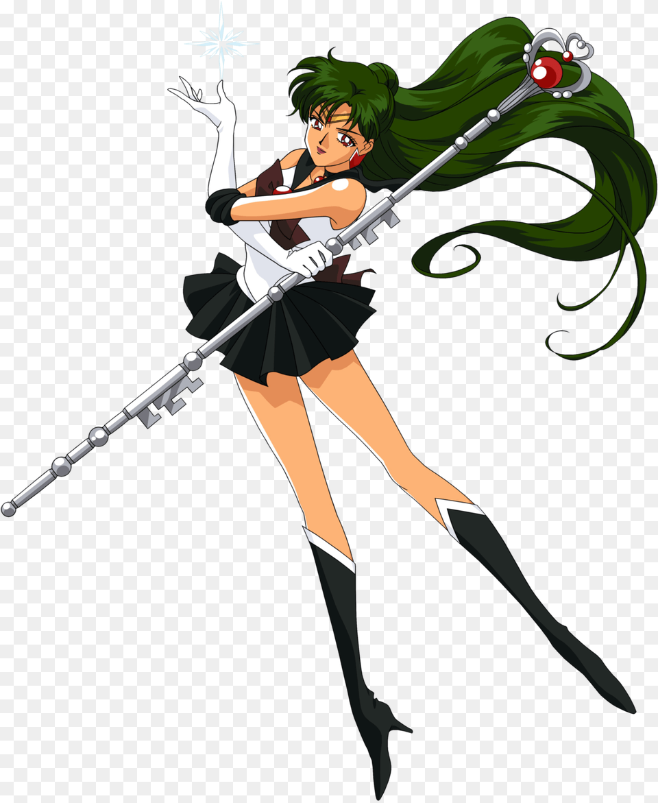 Sailor Pluto Sailor Moon Sailor Pluto, Book, Comics, Publication, Weapon Free Png