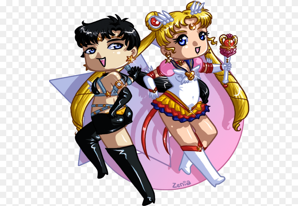Sailor Star Sterne Fighter And Sailor Moon Sailor Star Character, Book, Comics, Publication, Person Png Image