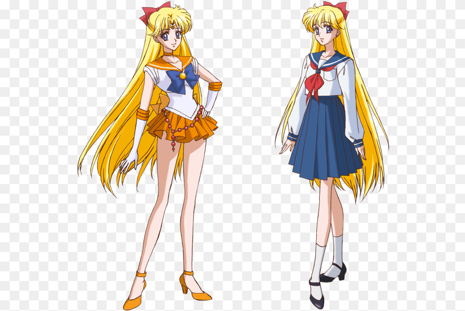 Sailor Venus Character Venus Sailor Moon Characters, Publication, Book, Comics, Adult Free Png